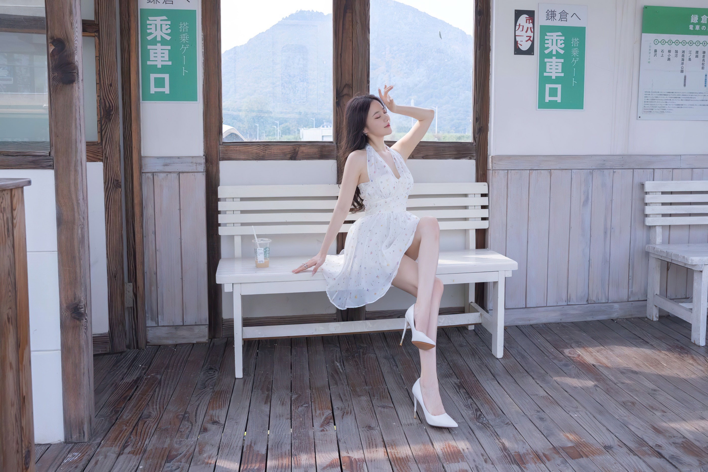 图片[1]-鱼子酱Fish – NO.101 （私拍） 内购无水印《风吹过想你的车站》[120P]-XikXak